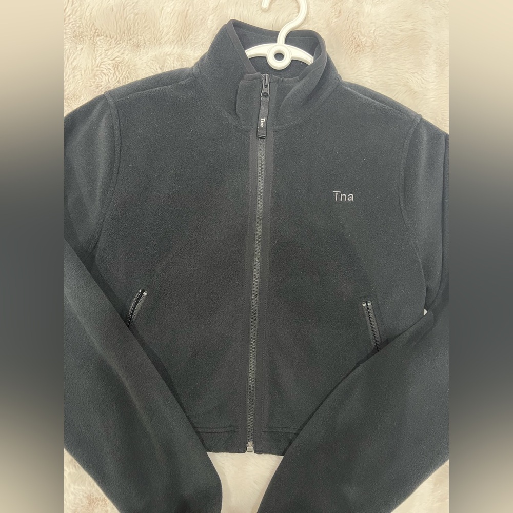 TNA Black Fleece Polar Tech Zip Up - Picture 2 of 3